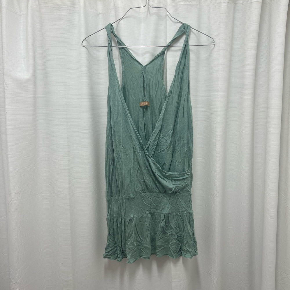 Forever 21 Teal Scoop Top